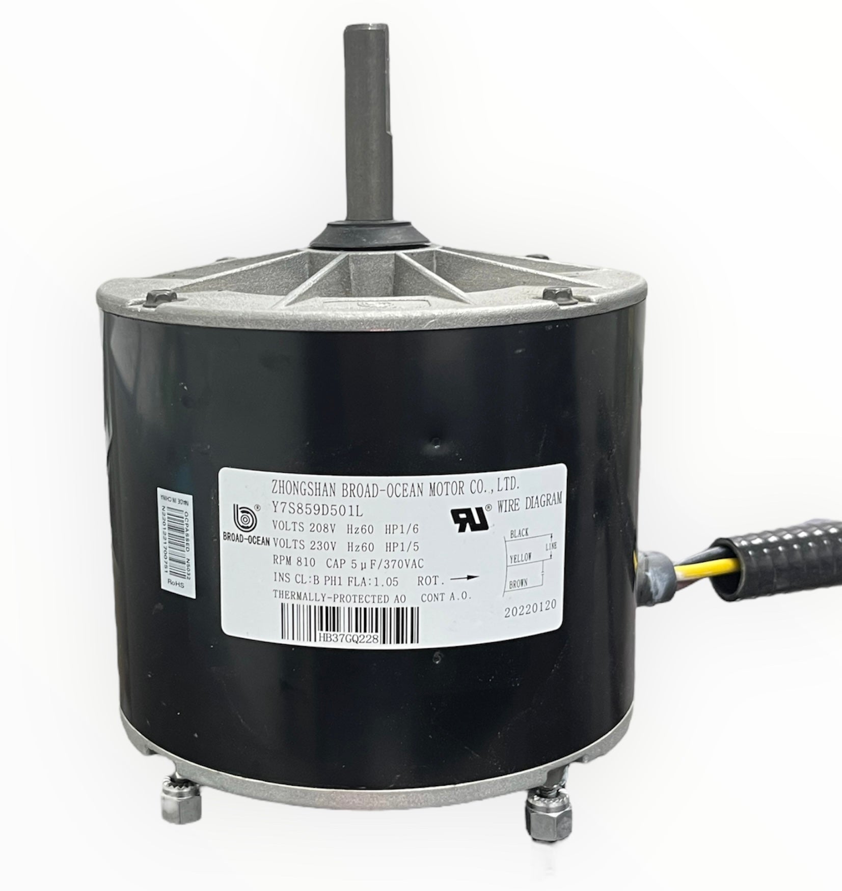 OEM Carrier Enterprise Broad Ocean 1 / 6 HP Condenser Fan Motor