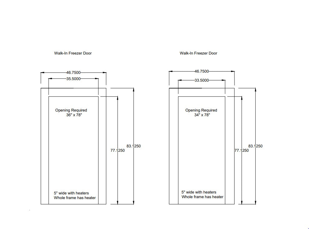 Walk-in Cooler/Freezer Plug Door