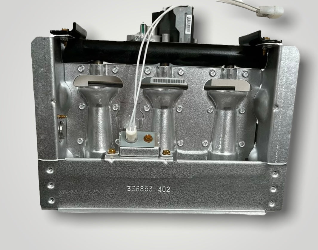 White Rodgers Gas Valve with 3-Burner Manifold and 3-Cell Burner Assembly SET